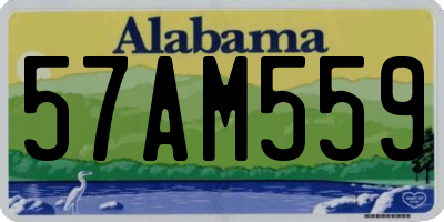 AL license plate 57AM559