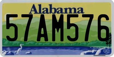 AL license plate 57AM576