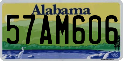 AL license plate 57AM606