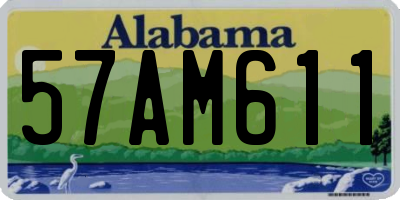 AL license plate 57AM611