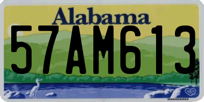 AL license plate 57AM613