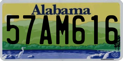 AL license plate 57AM616