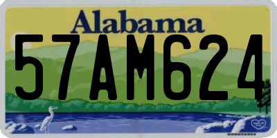 AL license plate 57AM624