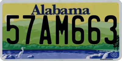 AL license plate 57AM663