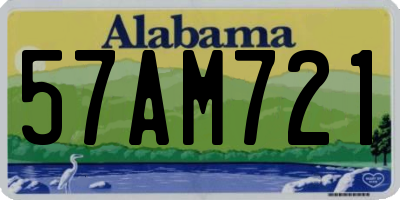 AL license plate 57AM721