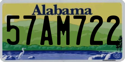 AL license plate 57AM722