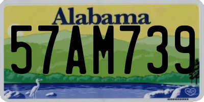 AL license plate 57AM739