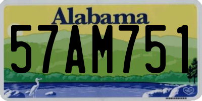 AL license plate 57AM751