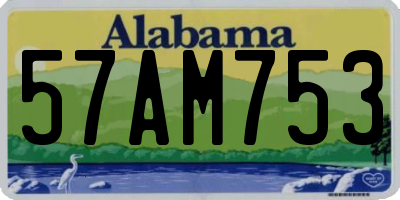 AL license plate 57AM753