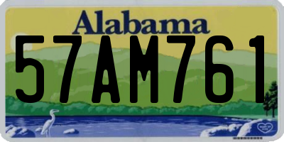 AL license plate 57AM761
