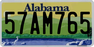 AL license plate 57AM765
