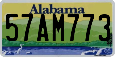 AL license plate 57AM773