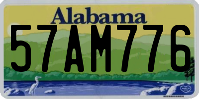AL license plate 57AM776