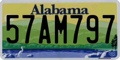 AL license plate 57AM797