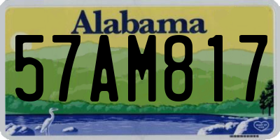 AL license plate 57AM817