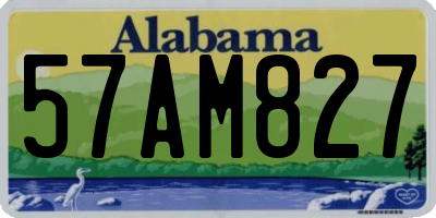 AL license plate 57AM827