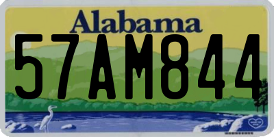 AL license plate 57AM844