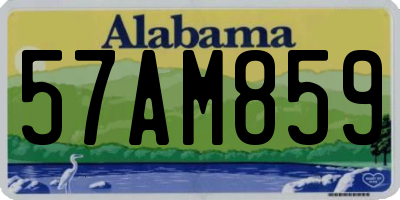 AL license plate 57AM859