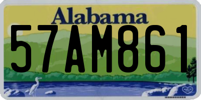 AL license plate 57AM861