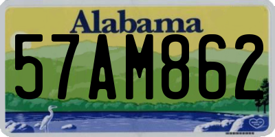 AL license plate 57AM862