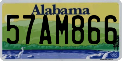 AL license plate 57AM866