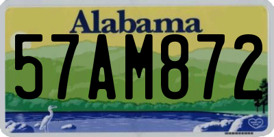 AL license plate 57AM872