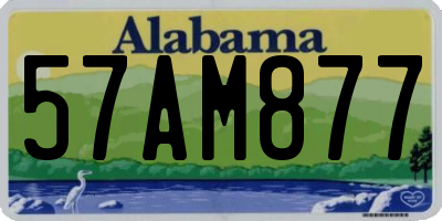 AL license plate 57AM877