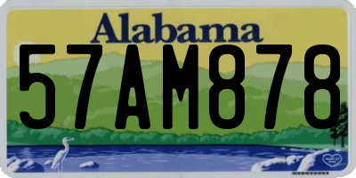 AL license plate 57AM878