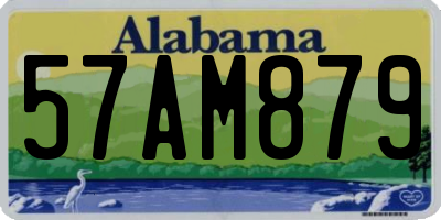 AL license plate 57AM879