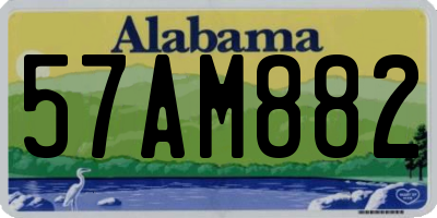 AL license plate 57AM882