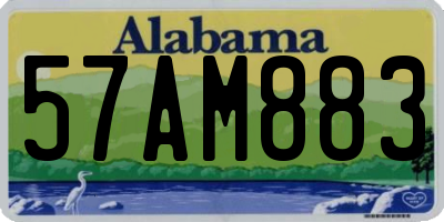 AL license plate 57AM883