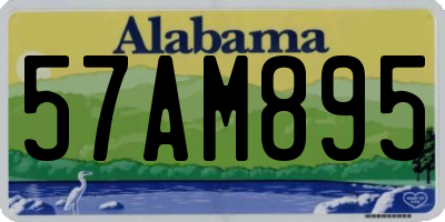 AL license plate 57AM895