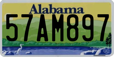 AL license plate 57AM897