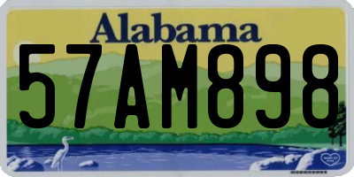 AL license plate 57AM898