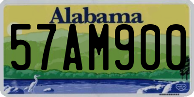 AL license plate 57AM900