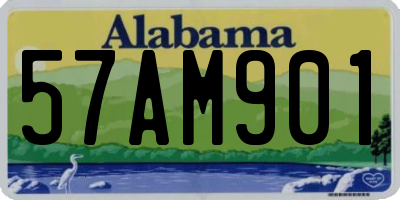 AL license plate 57AM901