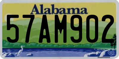 AL license plate 57AM902