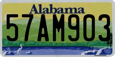 AL license plate 57AM903