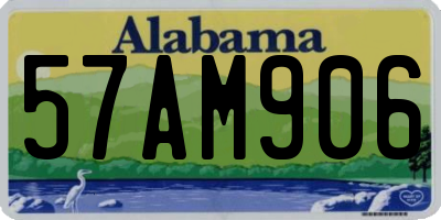 AL license plate 57AM906