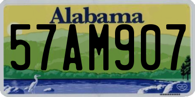 AL license plate 57AM907