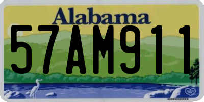 AL license plate 57AM911