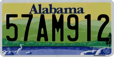 AL license plate 57AM912