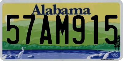 AL license plate 57AM915