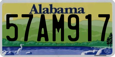 AL license plate 57AM917