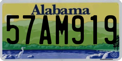 AL license plate 57AM919