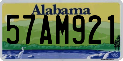 AL license plate 57AM921