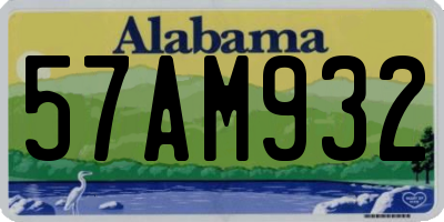 AL license plate 57AM932