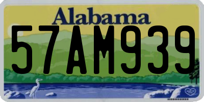 AL license plate 57AM939