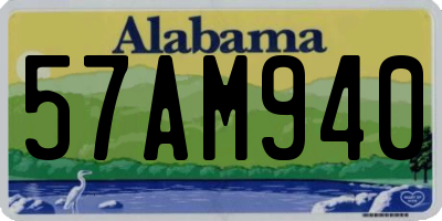 AL license plate 57AM940