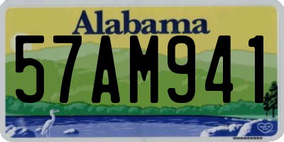 AL license plate 57AM941